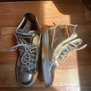 Giuseppe Zanotti Sneakers Gold Metallic